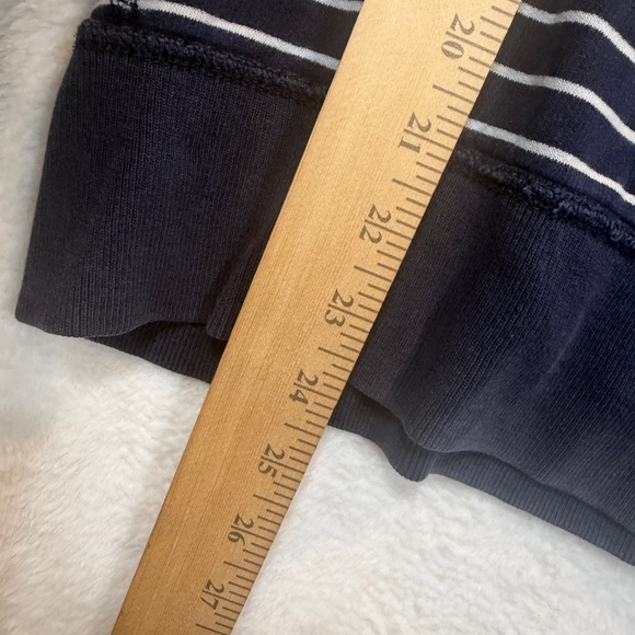 Amercian Eagle Outfitters Full Zip Hoodie Womens Size Medium Striped Vintage Fit - Picture 7 of 8